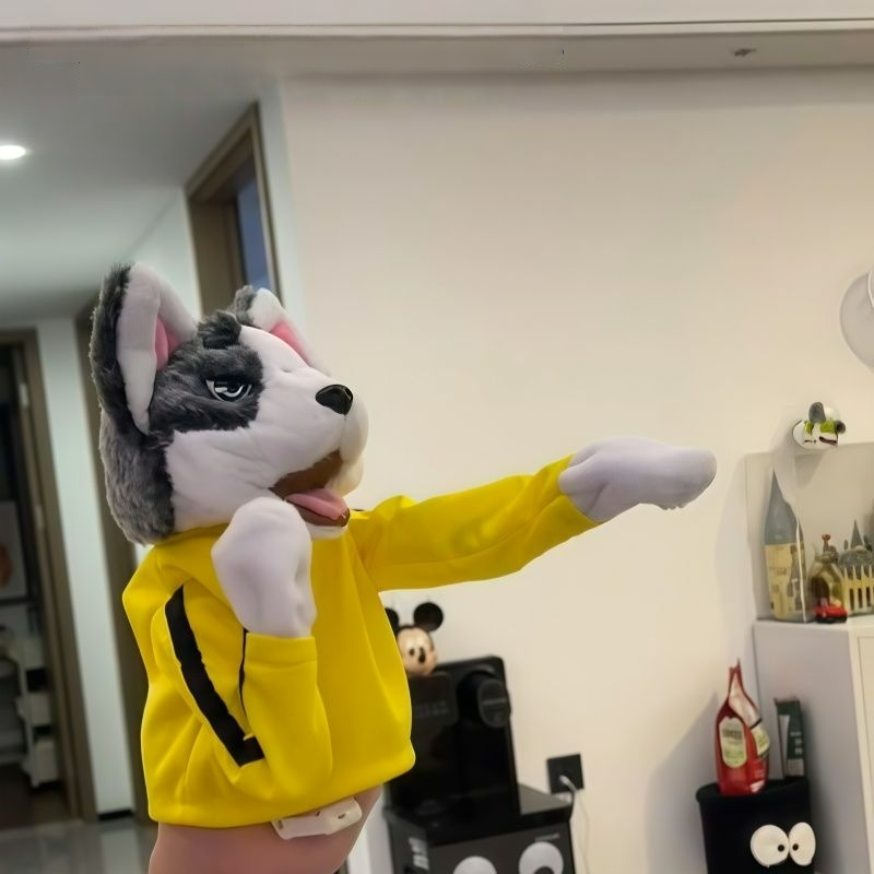 Punching Husky Interactive Pet Toy