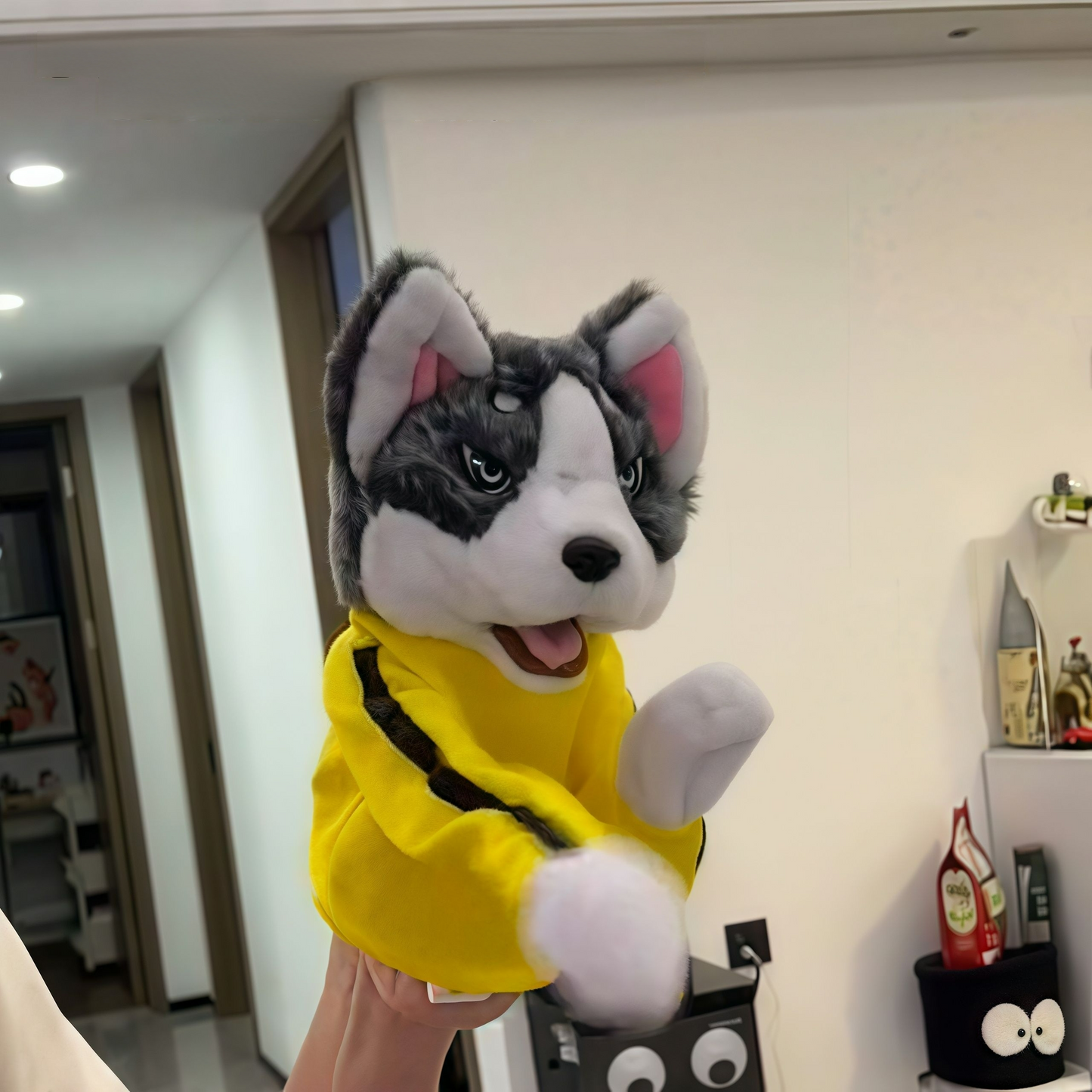 Punching Husky Interactive Pet Toy